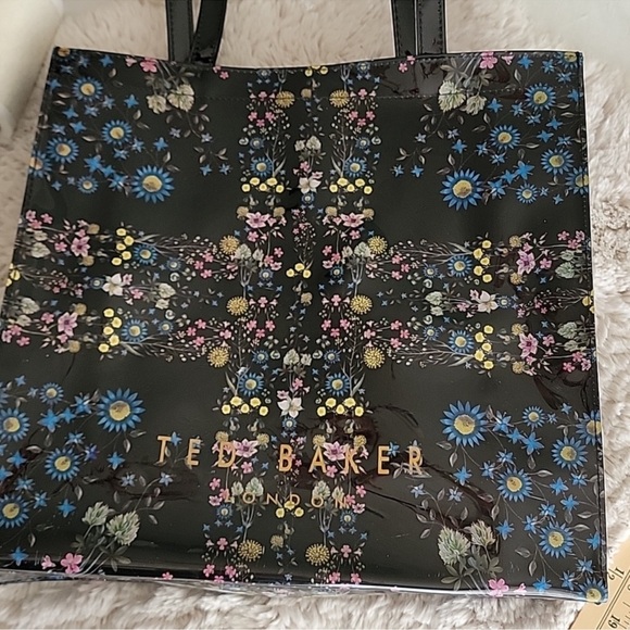 Ted Baker London Black Floral Tote - Picture 3 of 8